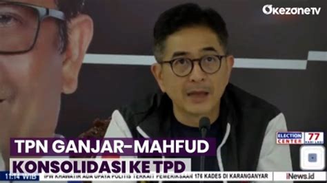 Ketua TPN Ganjar Mahfud Arsjad Rasjid Konsolidasi Ke TPD Harus Bekerja