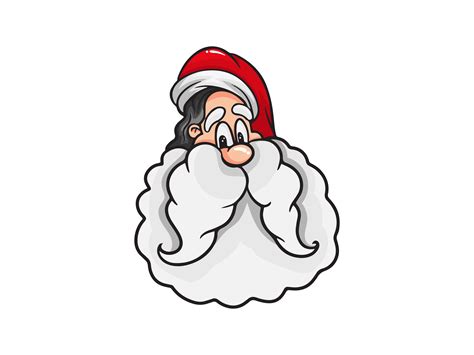 Christmas Santa Beard Graphic by Blue Ocean · Creative Fabrica