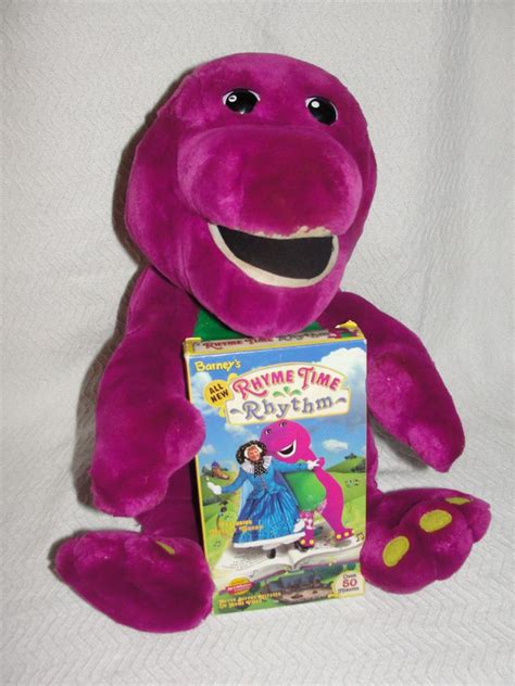 Barney Actimates Plush Dinosaur Interactive Games W Actimates Vhs