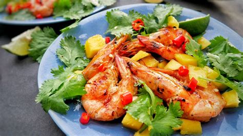 Summer Bbq Prawns With Chilli Lime And Mango Recipe On Food52