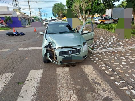 Mais um acidente é registrado no cruzamento da Avenida Antônio Araújo