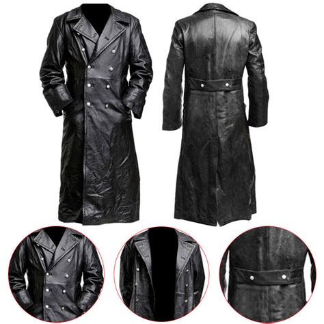 Gestapo German Ww2 Leather Trench Coat Celebs Movie Jackets