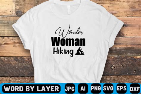 Wonder Woman Hiking Svg Design Graphic By Craftzone · Creative Fabrica