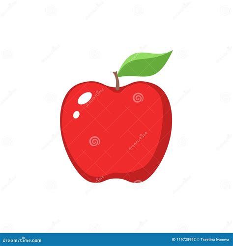 Bande Dessin E Rouge De Clipart De Pomme Pomme Rouge Et Une Ic Ne De