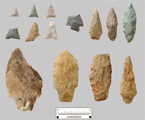 Archaic Spear Points And Woodland Arrow Points From The Eaton Ferry