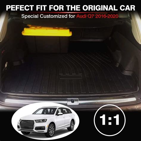 Boot Liner For Audi Q7 Sq7 2015 2023 Cargo Trunk Cover Mat Luggage Tray Heavy Duty Accessories