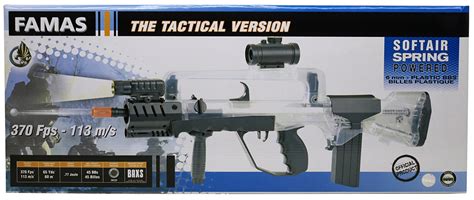 FAMAS Spring Airsoft Rifle - Clear