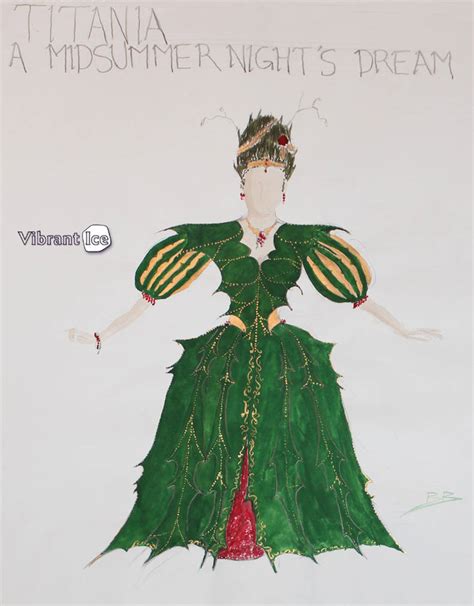 A Midsummer Nights Dream Titania Holly Dress By Vibrantice On