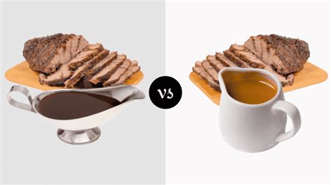 Au Jus Gravy Vs Brown Gravy What S The Difference Miss Vickie