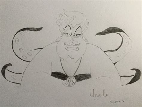 Ursula from Disney's 'The Little Mermaid' | The little mermaid, Mermaid, Humanoid sketch