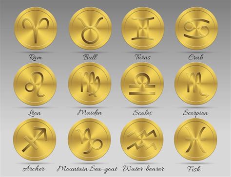 Premium Vector Set Of Astrological Zodiac Symbols