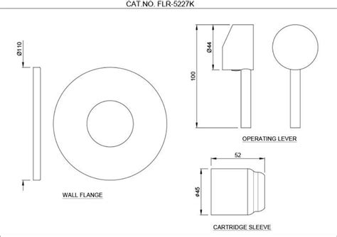 Florentine InWall Manual Valve 35mm Cartridge Jaquar Global