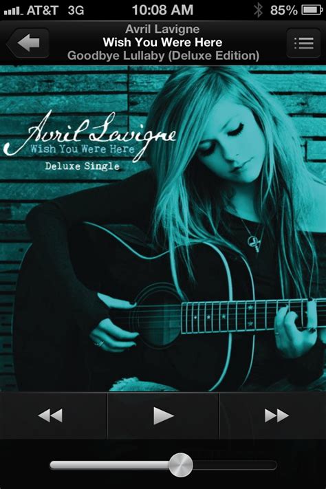 Avril Lavigne Wish You Were Here Album Cover