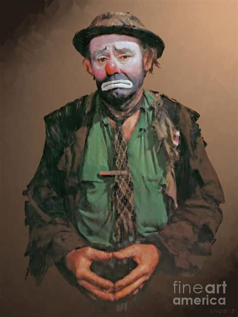 Emmett Kelly Digital Art By Stephen Shub