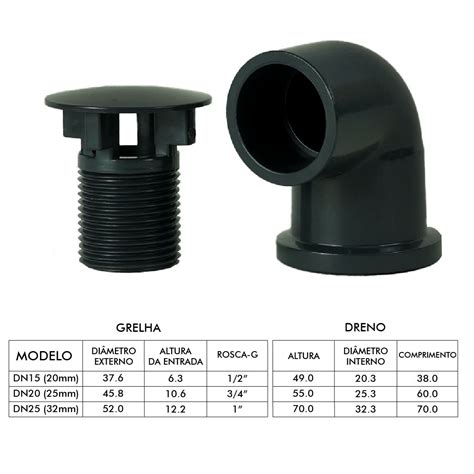 Dreno E Grelha Curva Sold Vel Upvc Cinza Mm Onda Sports