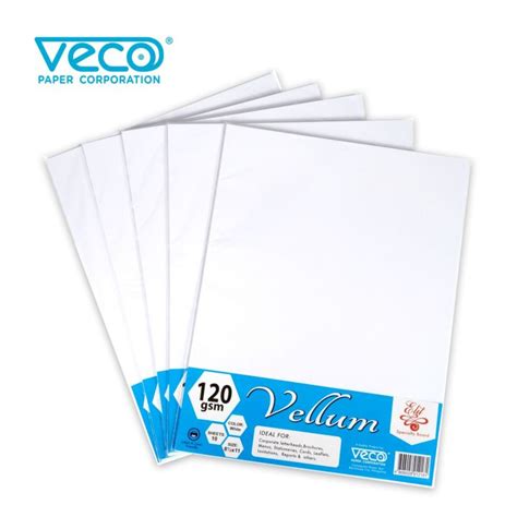 Veco Elit Vellum Board Gsm White Pcs Per Pack Lazada Ph