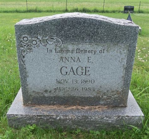 Anna E Gage 1890 1983 Memorial Find A Grave