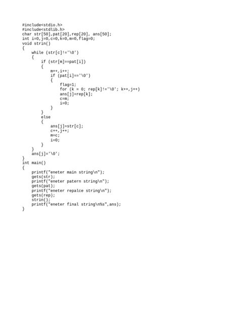 program  string replacement