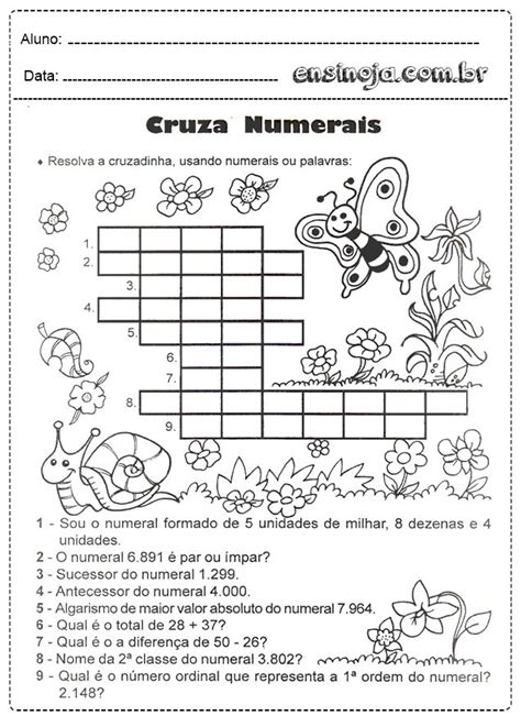 Cruzadinha De Matem Tica Para Imprimir Atividades Dispon Veis Resolva