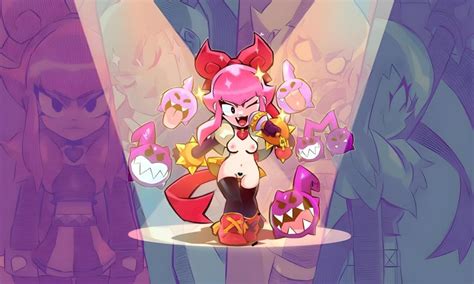 Rule 34 1girls Brawl Stars Edited Official Artwork Melodie Brawl Stars Pink Hair Supercell