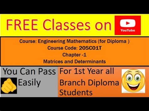 Part Ch Matrices Determinants Engineering Mathematics