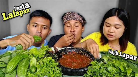 MUKBANG LALAPAN SEGAR PARE SELADA SAMBAL TERASI ASMR MUKBANG LALAPAN