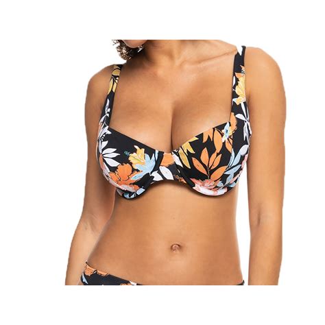 ROXY Bikini Top Pt Beach Classics Uw Dcup Anthracite S Island Vibes