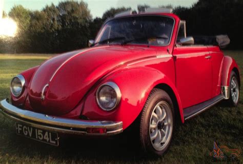 Classic Vw Beetle Convertible Red 1969