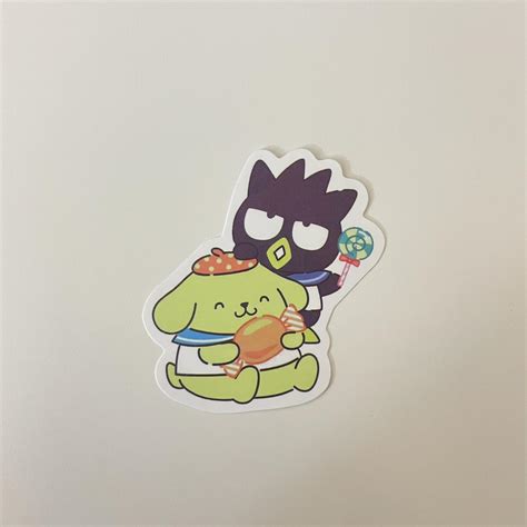 Vinyl Pompompurin And Badtz Maru Sticker Depop