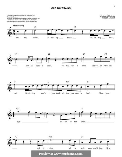 Old Toy Trains by R. Miller - sheet music on MusicaNeo