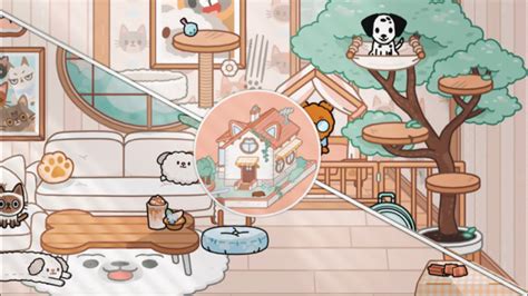 New Update Fluffy Friends Furniture House Pack 🏡🐶 With Voice Toca