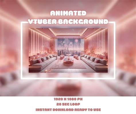 Visual Novel V Tuber Background Animated Background Overlay Vtuber