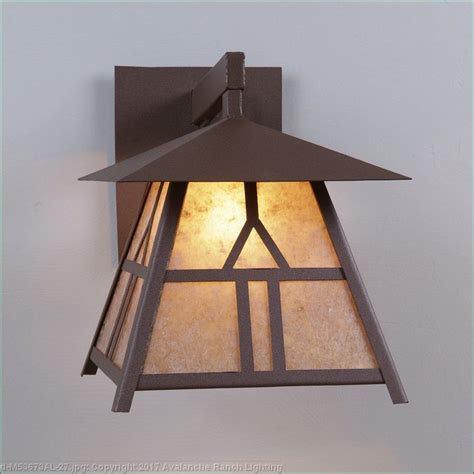 Rustic Exterior Wall Lights Craftsman Made In Usa Smoky Unique