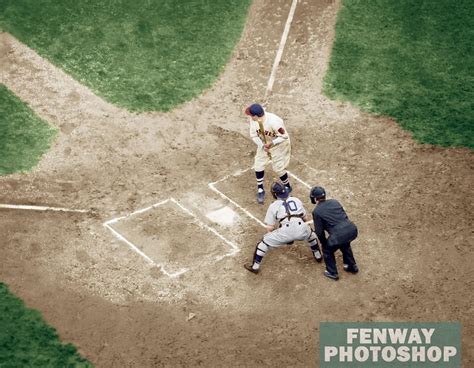 Fenway Photoshop On Twitter Babe Ruth At The Plate For The Boston