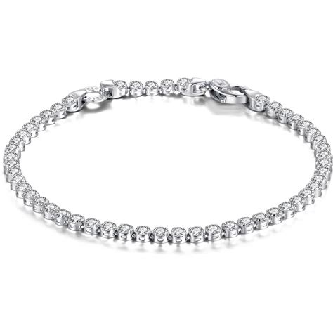 Bracciale Tennis Donna Di Rosato In Argento Con Zirconi Da Donna Rbr B