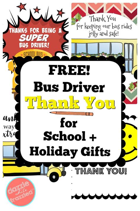 Free Printable Bus Driver Appreciation Cards Color A Thank You Picture