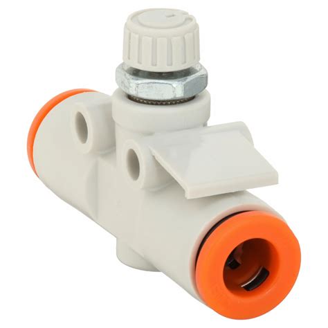 Smc In Line Fitting Hex Screw Speed Control Valve Dgv As F