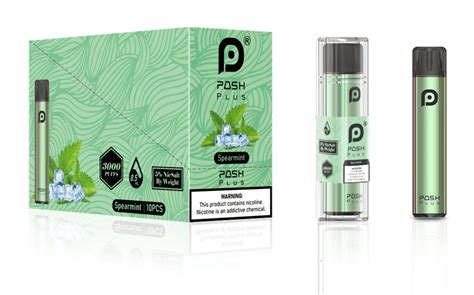 Posh Plus 3000 Spearmint Buy Disposable Vape Pen Online