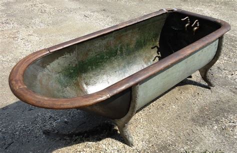 Antique Copper Bath Tub Copper Bath Tin Tub Vintage Bathtub