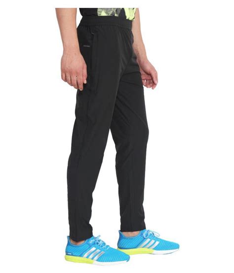 Reebok Black Polyester Lycra Trackpants Buy Reebok Black Polyester Lycra Trackpants Online At