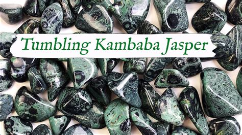 Rock Tumbling Kambaba Jasper From Start To Finish Rotary Rock