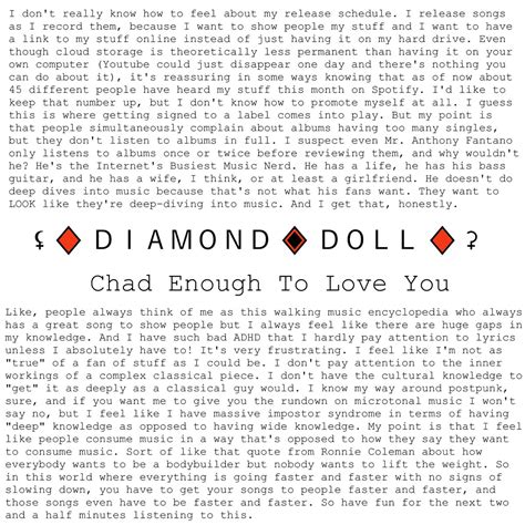 ‎chad Enough To Love You Single Album By Diamond Doll Apple Music