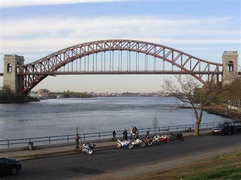 Hell Gate Bridge Between Queens and Manhattan, New York City