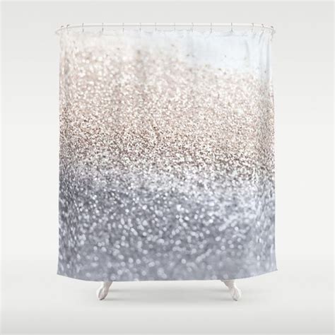 Silver Shower Curtain By Monika Strigel Society6 Gold Shower