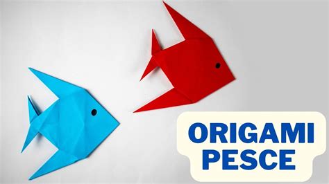 Origami Pesce Come Fare Un Pesciolino Di Carta Facile Youtube