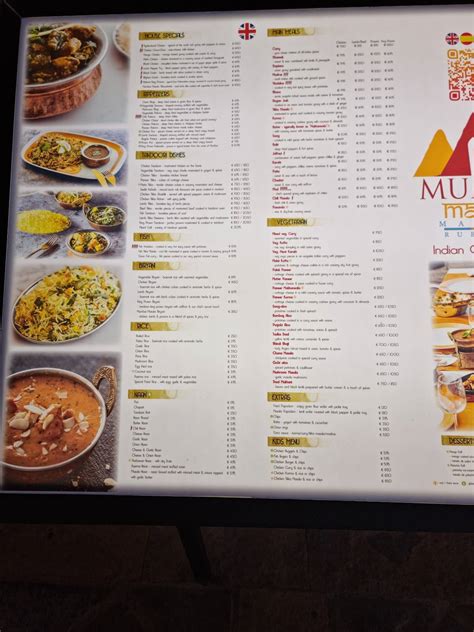 Menu At Mumbai Masala Marina Rubicon Restaurant Playa Blanca