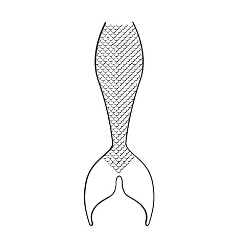 Mermaid Tail Coloring Page to Print | K5 Worksheets | Mermaid tail ...