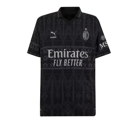 Maillot Milan AC 2023 2024 Fourth X Pleasures Noir Foot Dealer