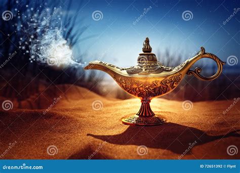 Magic Aladdins Genie Lamp Stock Photo Image Of Fulfillment 72651392