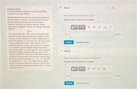 Solved Part A Learning Goal To Understand The Notation And Chegg